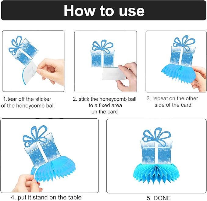 Frozen Winter Snowflake Table Centerpieces 8pcs Birthday Party Decorations