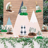 Winter Woodland Baby Shower Table Centerpieces 8pcs Honeycomb Wild Animal Decorations