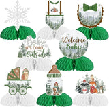 Baby It’s Cold Outside Baby Shower Table Centerpieces 8pcs Snowflake Winter Woodland Decor