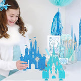 Frozen Castle Table Centerpiece Glitter Winter Snowflake Decorations for Girls Birthday Party