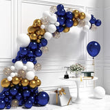 Navy Blue & Gold Balloon Arch Kit - 99pcs Party Decorations