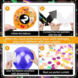 New Year Balloon Drop Clock Countdown Set with Confetti for Party Decor