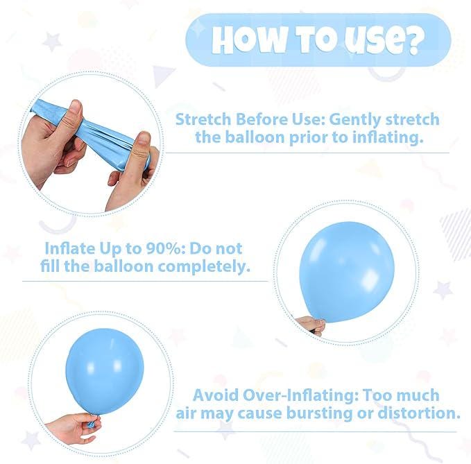 Frozen Theme Balloons 50pcs Blue Purple Snowflake Birthday and Baby Shower Decor