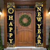 Extra Large Happy New Year Banner 72x12 Inch Door Sign and Party Decor 2026