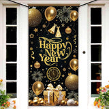 XL Happy New Year Door Cover Banner 2026 NYE Party Decorations