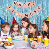 Blue Tinsel Backdrop 3 Pack Ocean Theme Party Streamers for Birthday & Shower