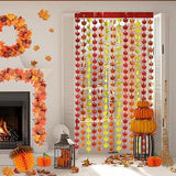 Fall Metallic Tinsel Backdrop 3 Pack 3.3x6.6ft Autumn Thanksgiving Party Decor