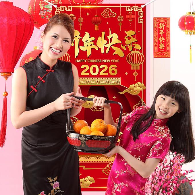 Chinese New Year 2025 Banner Year of the Snake Door Decoration