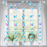 Iridescent 3D Butterfly Garland Set for Birthday Wedding Graduation and Baby Shower Decor