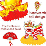 2026 Chinese New Year Honeycomb Centerpieces 11pcs Lunar Festival Table Decor