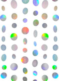 Holographic Paper Garland Shiny Iridescent Circle Dots 20 Ft Party Decor