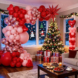 Pink Red Rose Gold Balloon Arch Kit Garland for Birthday Wedding Party Decor