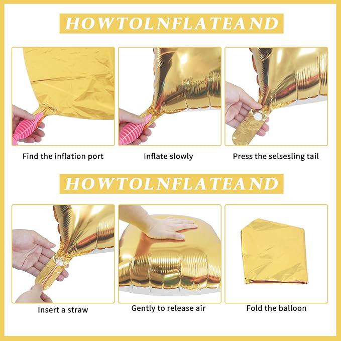 Light Gold Foil Balloon Wall 25pcs Double Sided Arch Kit Party Decor