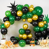 Green Black Gold Balloon Garland Arch Kit with Star Balloons Party Decor