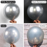 Metallic Silver Balloon Garland Arch Kit 150pcs Chrome Balloons Party Decor