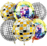 6 Pcs 22 Inch 4D Disco Ball Balloons: Party Decorations