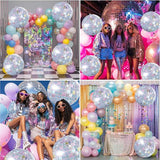 4 Pcs Iridescent Disco Ball Balloons Huge Silver Foil Party Decorations 70s 90s