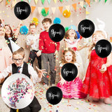 8 Pcs New Year Countdown Balloons 2025 Party Decorations with Confetti and Ribbon
