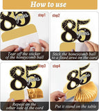 85th Birthday Table Centerpieces 9 Pieces Honeycomb Party Decorations for Adults