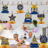 Blue Gold Honeycomb Thank You Table Centerpieces Appreciation Party Decorations