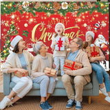 Christmas and New Year 2026 Banner Backdrop (70x43 Inch)