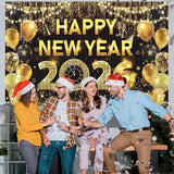 Christmas and New Year 2026 Banner Backdrop (70x43 Inch)
