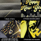 Extra Large Happy New Year 2026 Banner 72x44 Inch Party Backdrop Decor