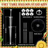 Juneteenth Balloon Stand Kit Table Centerpieces Red Black Green Party Decor
