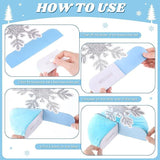 9 Pcs Winter Table Honeycomb Centerpieces Snowflake Theme Party Decorations Blue