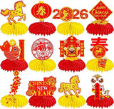 10 Pcs Chinese New Year 2026 Table Centerpieces Year of the Horse Decor