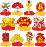 2026 Chinese New Year Honeycomb Centerpieces 11pcs Lunar Festival Table Decor