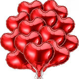32 Pcs Valentines Foil Balloons 18 Inch Red Heart Wedding Engagement Party Decor