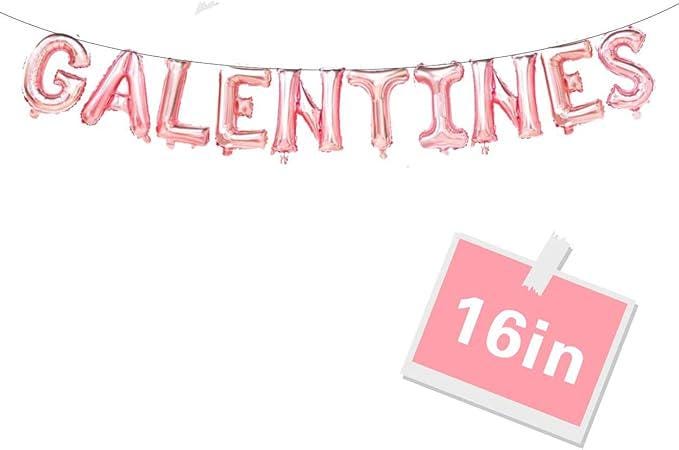 Galentines Balloons Valentines Day Balloon Banner Decorations for Party Supplies