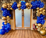Navy Blue Gold Balloon Garland Kit 200pcs Stars and Confetti Balloons for Party Decorations