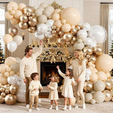 Champagne Gold Balloon Garland Kit Pearl White Nude Balloons for Birthday Wedding Party Decorations