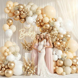 Champagne Gold Balloon Garland Kit Pearl White Nude Balloons for Birthday Wedding Party Decorations