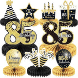 85th Birthday Table Centerpieces 9 Pieces Honeycomb Party Decorations for Adults