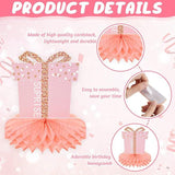 8 Pieces Pink Rose Gold Birthday Table Centerpieces Honeycomb Party Decorations