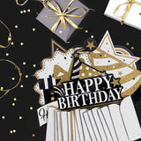 Happy 45th Birthday Gold Glitter Honeycomb Table Centerpieces Photo Prop