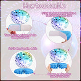 Disco Honeycomb Table Centerpieces Colorful Rock and Roll Party Decorations