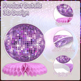 Disco Honeycomb Table Centerpieces Colorful Rock and Roll Party Decorations