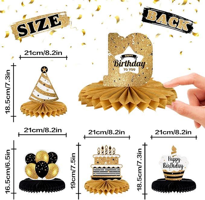 Happy 91st Birthday Honeycomb Table Centerpieces Party Table Decorations