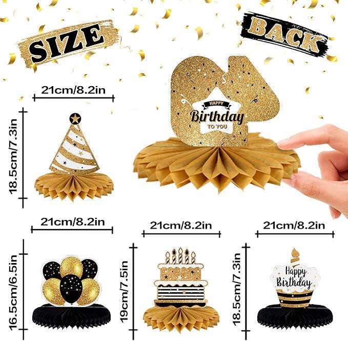 Happy 49th Birthday Honeycomb Table Centerpieces Party Table Decorations