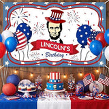 Lincolns Birthday Banner 708x433 Inches Patriotic Wall Art History Classroom