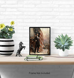 Abraham Lincoln American Flag Art Poster 8x10 Patriotic Wall Decor