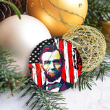 Funny Abraham Lincoln Hanging Ornament Christmas Tree Winter Party Decor