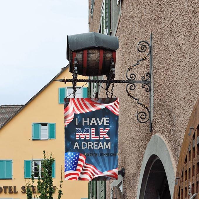 I Have A Dream Martin Luther King Jr Day Patriotic Garden Flag Double Sided Yard Decor