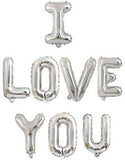 I Love You Letter Foil Balloons for Valentines Day Wedding Anniversary Party Decor