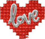 54 Inch Heart and 43 Inch Love Balloons Valentines Day Romantic Party Decor