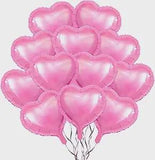 30 Pcs Pink Heart Balloons 18 Inch Foil Love Valentines Wedding Party Decor